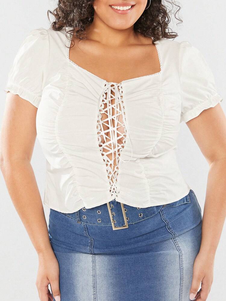Vintage College Style Plus Size Women Top For Summer