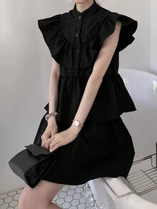 Simplicity All-Match Loose Fit Women Daily Dress