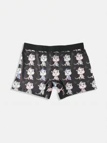 Men's Cartoon Printed Simple Daily Boxer Briefs - Multicolor - View 2