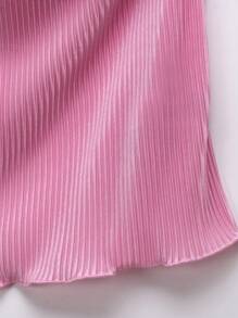 Comfortcana Women's Sleeveless V-Neck Pleated Crop Top And Shorts Set Short Sets Summer