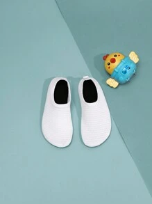 兒童透氣網布防滑水鞋，適用於各季節 - 白色 - 查看 2