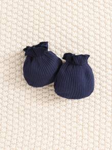 SHEIN 男婴春夏休闲圆领长袖印花连体衣 - 藏蓝色 - 查看 8