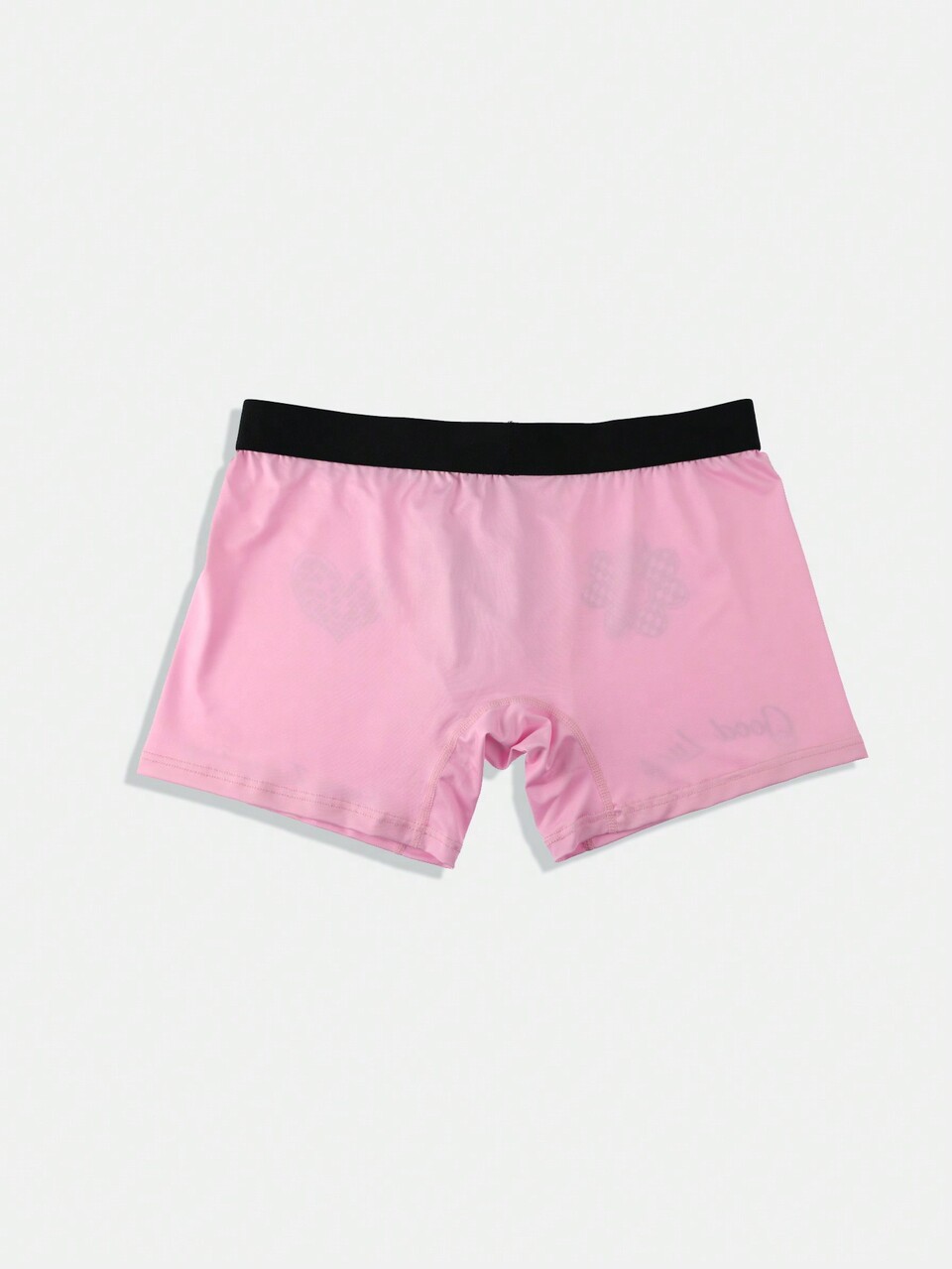 Men Cartoon And Letter Print Contrast Color Boxer Briefs With Stripe Trim