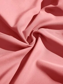 Slaydiva 加大假日休闲无弹性梭织纯色宽松绿色 A 字扭结女式加大码连衣裙