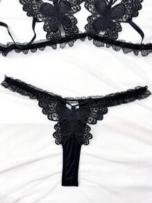 Classic Sexy Conjunto de lencería sexy para mujer inalámbrico de 2 piezas