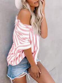 Women Blouses - Merah - View 4