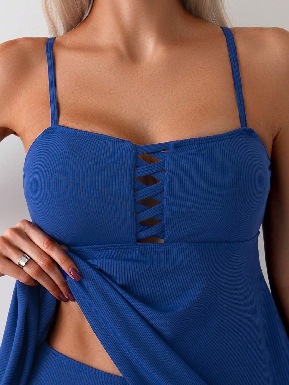 Summer Women's Solid Color Swimwear For Beach Vacation