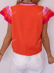CILKOO Splitgebreide sporttanktop met stippen voor dames