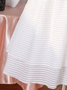 Tween Girl 1pc White Casual Dress