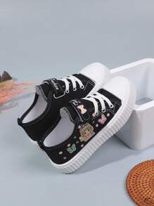 New Children Canvas Shoes Girl Casual Shoes Middle / Big Kids Thick Sole Sports Shoes Board Shoes