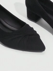 CUCCOO CHICEST Solid Color Chunky Heel High Heels Vacation Shoes Summer Spring Shoes Spring Break Easter Prom Heels For Christmas