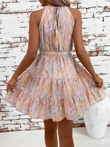 SHEIN Clasi Damen modisches rosa Sommer Spaghetti Trägerkleid, perfekt für Urlaub - Pink - Übersicht 2