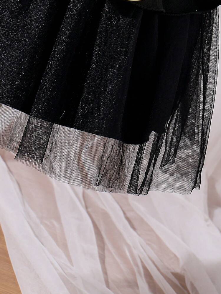 Baby Girl 3D Mesh Flower Decoration Dress