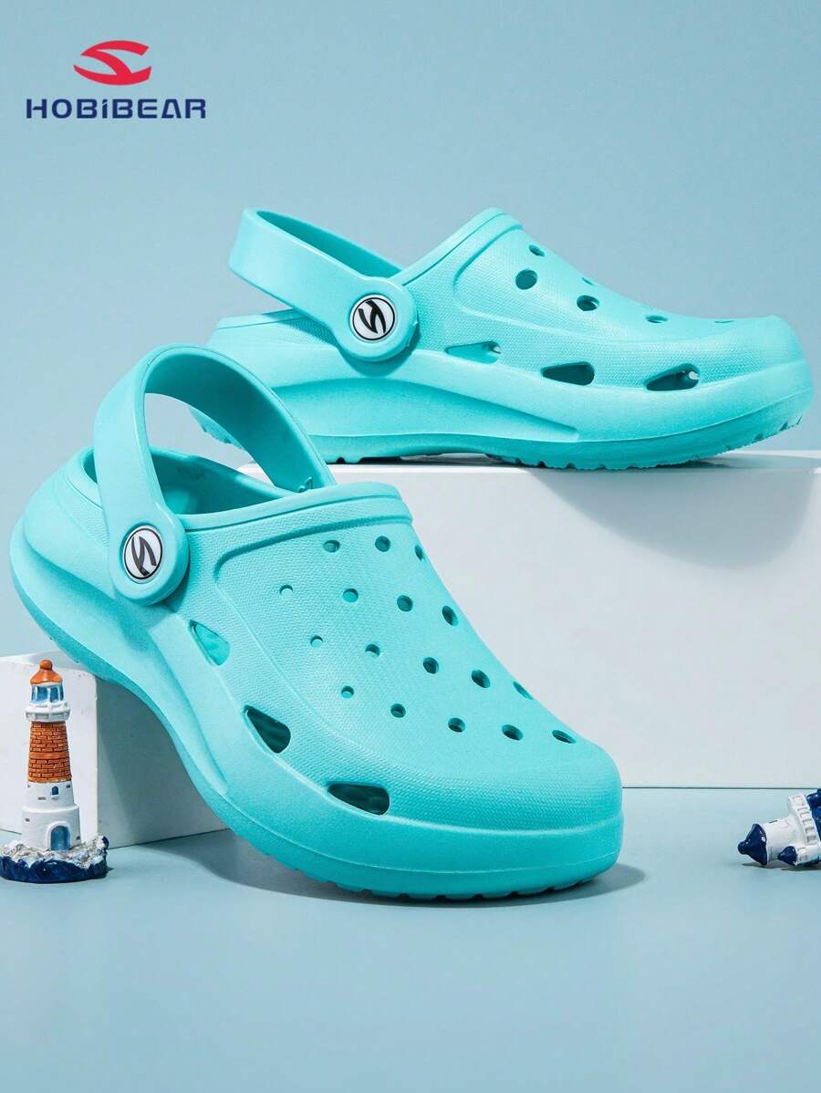 1 双 Hobibear 儿童可爱木质凉鞋，适合男孩和女孩的柔软户外沙滩鞋，时尚幼儿鞋