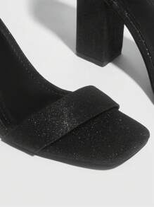 CUCCOO BIZCHIC 女士鞋 黑色闪光时尚高跟鞋 夏季婚鞋 毕业高跟鞋 舞会高跟鞋 度假鞋 夏季促销 优雅基础款 商务休闲 商务别致 万圣节 - 黑色 - 查看 3