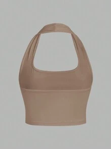 SHEIN EZwear 3 件套女士休闲短款露背背心，夏季 - 彩色 - 查看 7