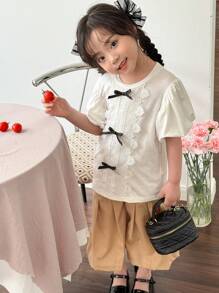 Áo thun ngắn tay thiết kế trái tim rỗng cho cô gái trẻ đơn giản và thời trang cho mùa hè - trắng - Xem 1