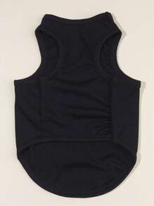 PETSIN 愛心彩虹條紋印花寵物背心，1件