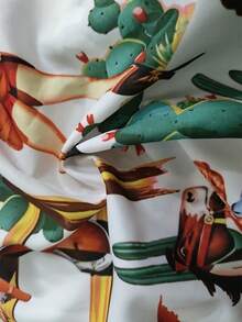 Phụ nữ cổ điển Phong cách phương Tây In Không tay Giải trí Áo sơ mi Cho mùa hè - trắng - Xem 4