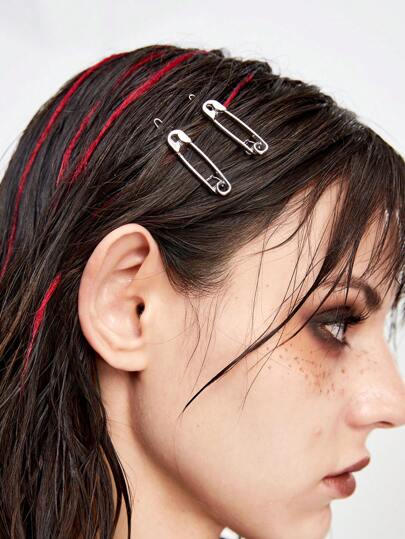 Grunge Punk 2pcs Personalized Punk Minimalist Girls Hair Clip Claw Clips Hair Claws Hair Barrettes