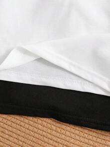 SHEIN Playful Pals 2入組寶寶男童優雅紳士針織短袖POLO衫，適用於夏季 - 彩色 - 查看 6