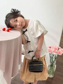 Áo thun ngắn tay thiết kế trái tim rỗng cho cô gái trẻ đơn giản và thời trang cho mùa hè - trắng - Xem 6