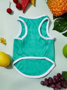 PETSIN Áo vest thú cưng in hình quả dứa đáng yêu, kem chống nắng và chống côn trùng, 1 cái - Nhiều màu - Xem 3