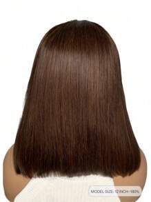 12英寸直发 180% 密度 13*4 透明蕾丝假发 真人发 波波头假发 - S4/27 - 查看 5