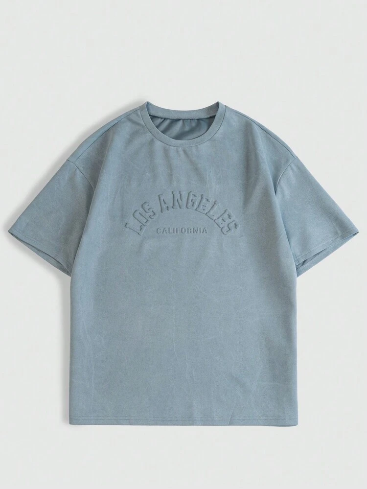 Women Loose Short Sleeve Printed Letter T-Shirt For Summer