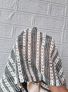 Breezaya Conjunto de mujer de blusa tejida de manga corta simple y pantalones cortos casuales, uso diario