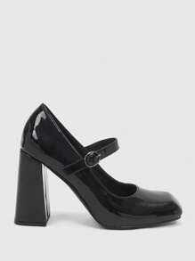 CUCCOO DOLLMOD Ladies' Fashionable Black High Heel Shoes For Summer Graduation Heels Prom Heels Vacation Shoes Summer Spring Shoes Spring Break Easter - Black - View 1