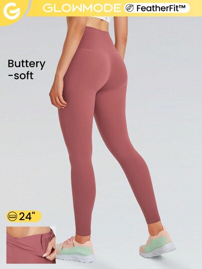 سراويل ضيقة بطول 24 بوصة FeatherFit™ منخفضة التأثير للخريف والشتاء