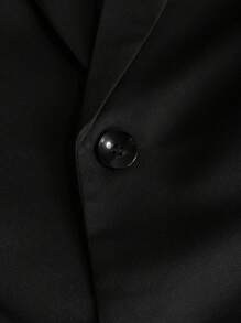 Manfinity Mode Men Solid Color Simple Suit Set