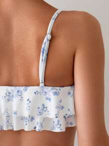 Swim Mod Bộ bikini hai lớp in hoa gợi cảm cho kỳ nghỉ hè của phụ nữ - Nhiều màu - Xem 4