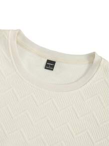 Manfinity Homme Men Plain Color T-Shirt And Shorts Set, Cozy Outfits - Apricot - View 4