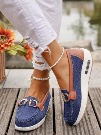 Women's Sports Style Mule Flats, Round Toe Soft Cork Sole, German Style, Adjustable Lace-Up Design, Suitable For Daily Commute, Comfortable & Minimalist