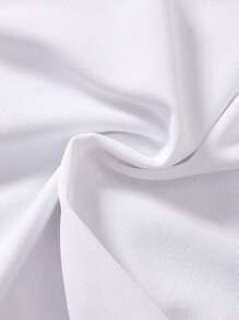 SHEIN Baby Girl Casual Cute Letter Printed Top & Distressed Denim Shorts