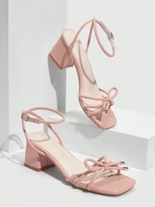 CUCCOO CHICEST Woman Shoes Fashionable High Heel Sandals For Spring And Summer Vacation Shoes Summer Halloween - Pink - View 5