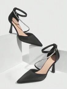 CUCCOO CHICEST Woman Shoes Fashionable High Heel Shoes Wedding Shoes For Summer Graduation Heels Prom Heels Vacation Shoes Summer Spring Shoes Spring Break Easter For Christmas - Black - View 7