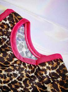 PETSIN Pet Leopard Print Colorblock Áo chống nắng chống côn trùng thoáng khí, 1 cái, mùa hè - Nhiều màu - Xem 6