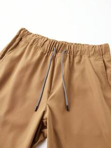 Quần short Bermuda thể thao có dây rút mùa hè thông thường dành cho nam - Cà phê nâu - Xem 5