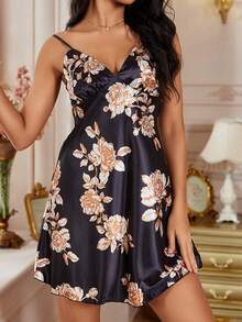 Camisón de mujer con estampado de flores - Multicolor - Ver 6
