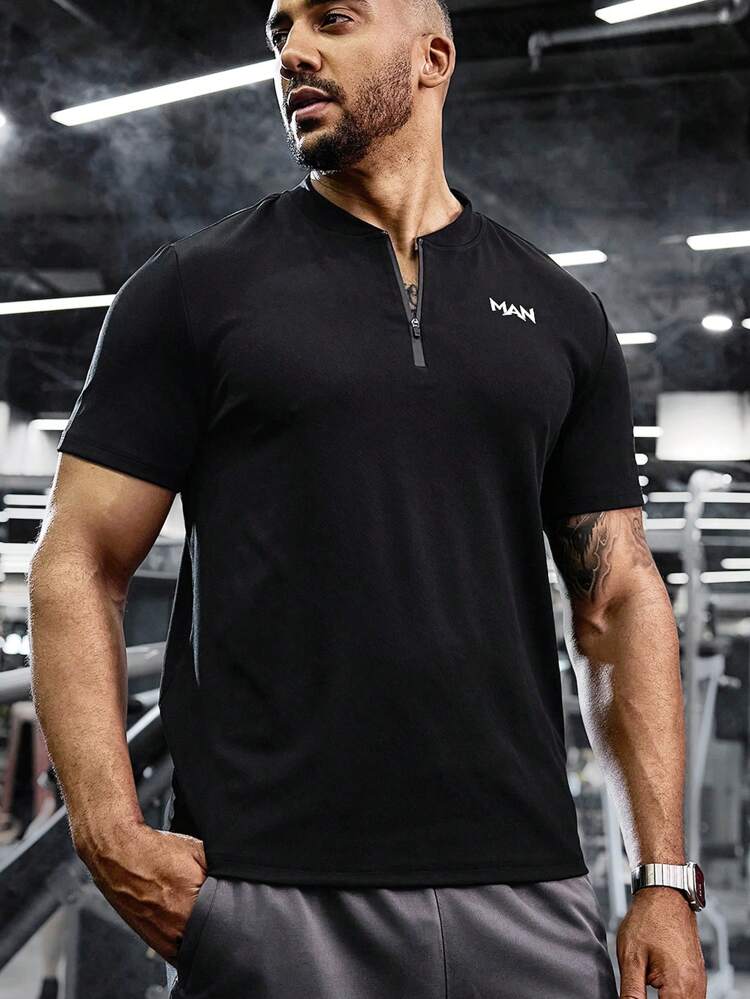 Boyfriend Style Men Boyfriend Style Mended Solid Color Short Sleeve Sports Polo T-Shirt Golf Shirt