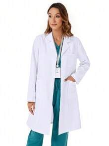 cimmuovere Long-Sleeved Lab Coat With Pockets