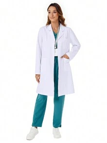 cimmuovere Long-Sleeved Lab Coat With Pockets
