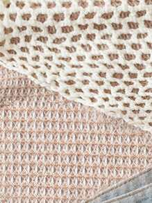 Soleia Top corto lavorato a maglia da donna con texture carine, perfetto per vacanze, estate, stagione di laurea, riunioni scolastiche, spiaggia, feste o pranzi - Bianco - Visualizzare 6
