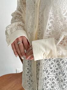 FRIFUL Camisa de mujer de manga corta de verano con botones y corte holgado