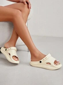 CUCCOO Quty Woman Shoes Fashionable Solid Color Dual-Wear Sandals For Summer Vacation Shoes Summer Halloween