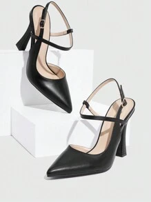 CUCCOO SZL 女士鞋子时尚高跟鞋女夏季毕业高跟鞋舞会高跟鞋度假鞋夏季促销派对坏人时尚别致华丽风格万圣节圣诞节迪斯科派对性感夜间外出秋季 - 黑色 - 查看 5