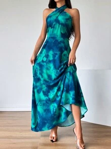 Firerie Váy hở vai nhiều màu ombre dành cho nữ - Nhiều màu - Xem 3